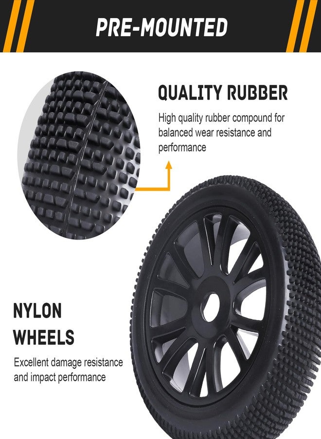CrazyHobby RC Buggy Wheels and Tires with 17mm Hex for 1/8 Arrma Typhon 6S BLX Losi 8IGHT HPI Racing Trophy Brushless RC Off Road Car, 4PCS - Image 3